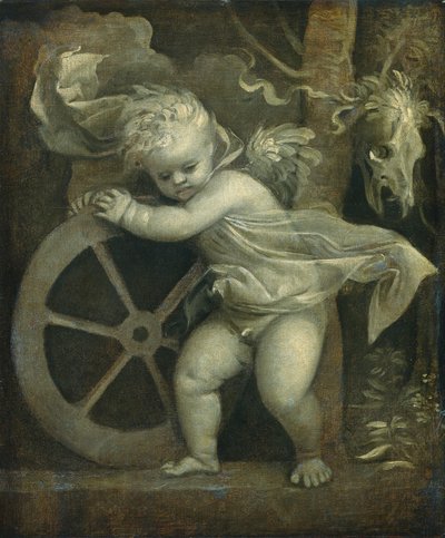 Cupid with the Wheel of Fortune, c.1520 by Tiziano Vecelli
